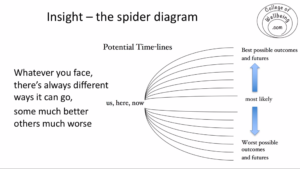 Spider diagram of possible outcomes